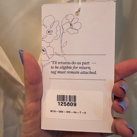 Floravere Silk Cupro Off White Midi Skirt Size 4 NEW Bridal Bachelorette - Picture 7 of 10